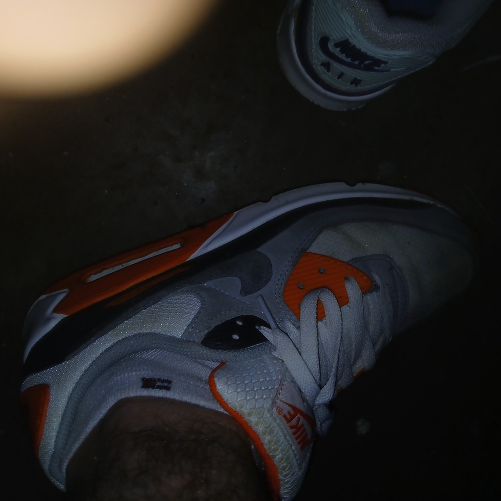 Nike Athletic Shoes - White, Orange, Gray